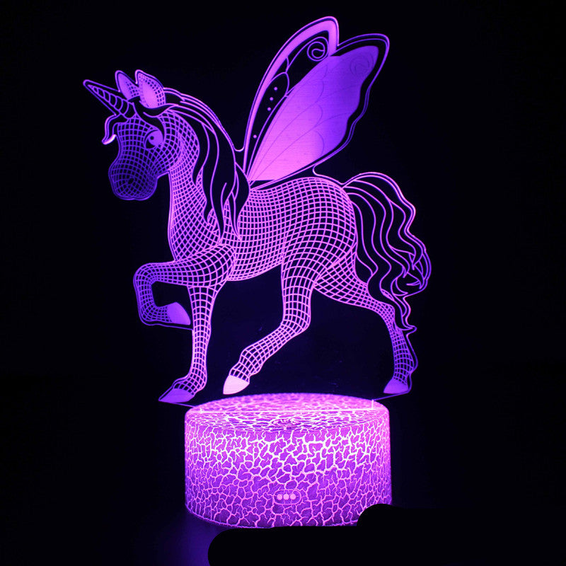 Unicorn Series Colorful Creative 3D Night Light