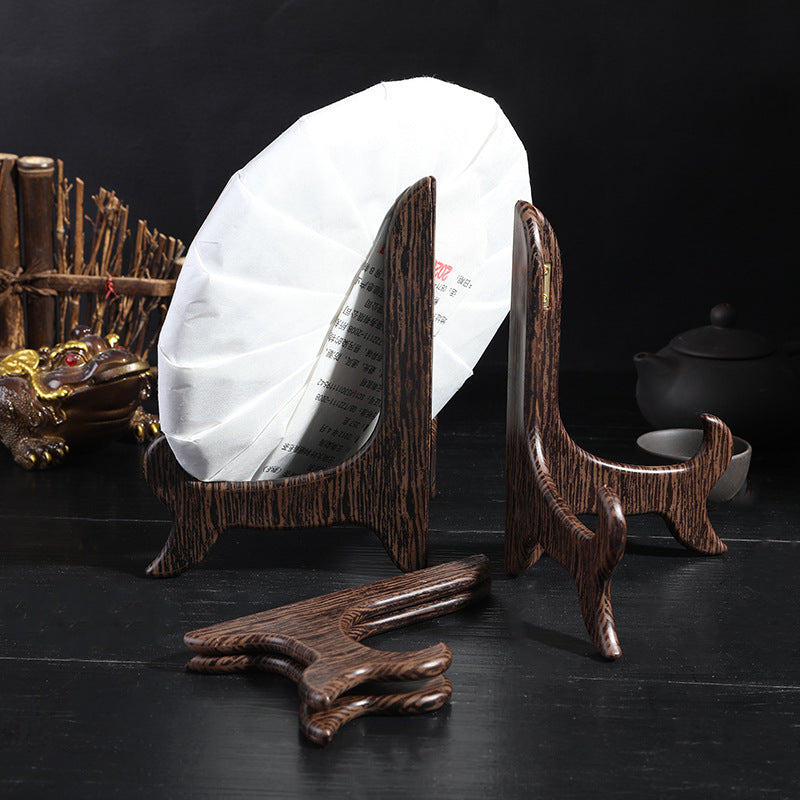 Tea Cake Display Stand with Wooden Finish for Home Use