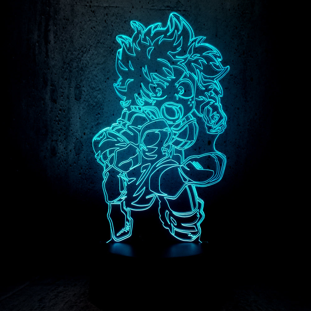 3D LED Colorful Visual Night Light - My Hero Academia
