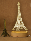 3D Acrylic Christmas Tree Table Lamp for Bedroom