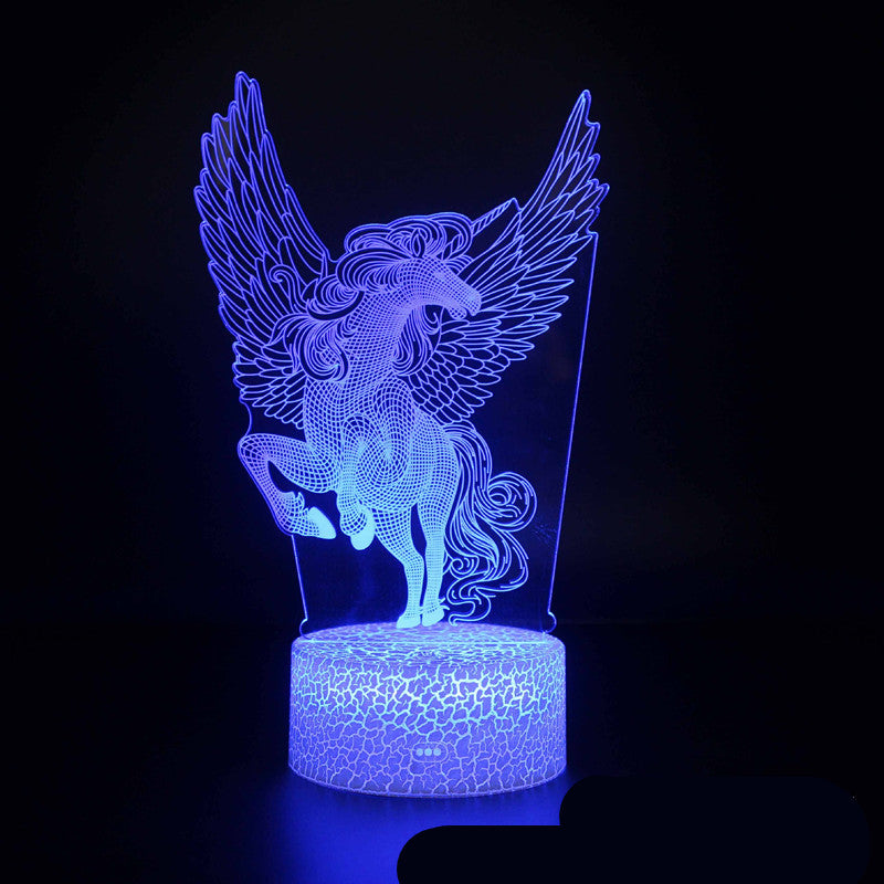 Unicorn Series Colorful Creative 3D Night Light