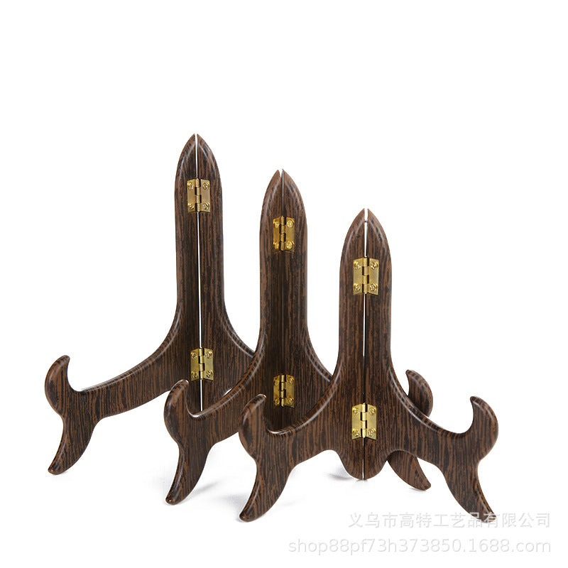 Tea Cake Display Stand with Wooden Finish for Home Use